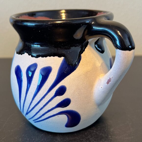 Mexican Handcrafted Pottery Hand Painted Glaze Clay Mug Cup ~ Artisan ~ Mexico - Picture 2 of 8